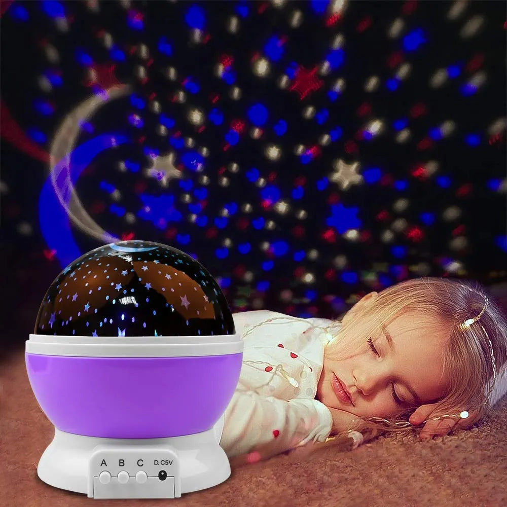 360 Degree Rotating Moon Night Light