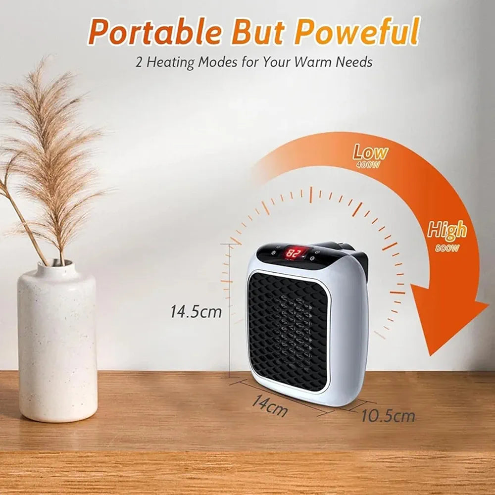Portable 800W Electric Wall Outlet Heater