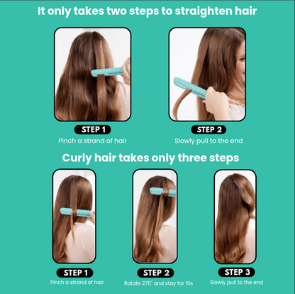 2-in-1 Mini Hair Straightener and Curler