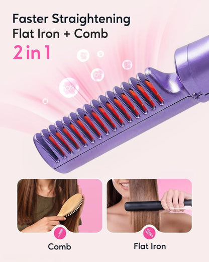 Portable Hair Straightener Hot Comb
