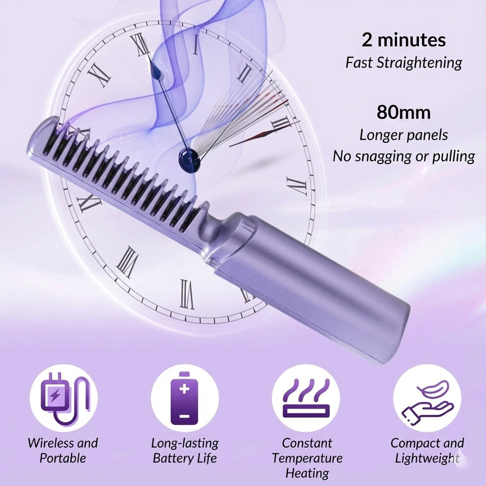 Portable Hair Straightener Hot Comb